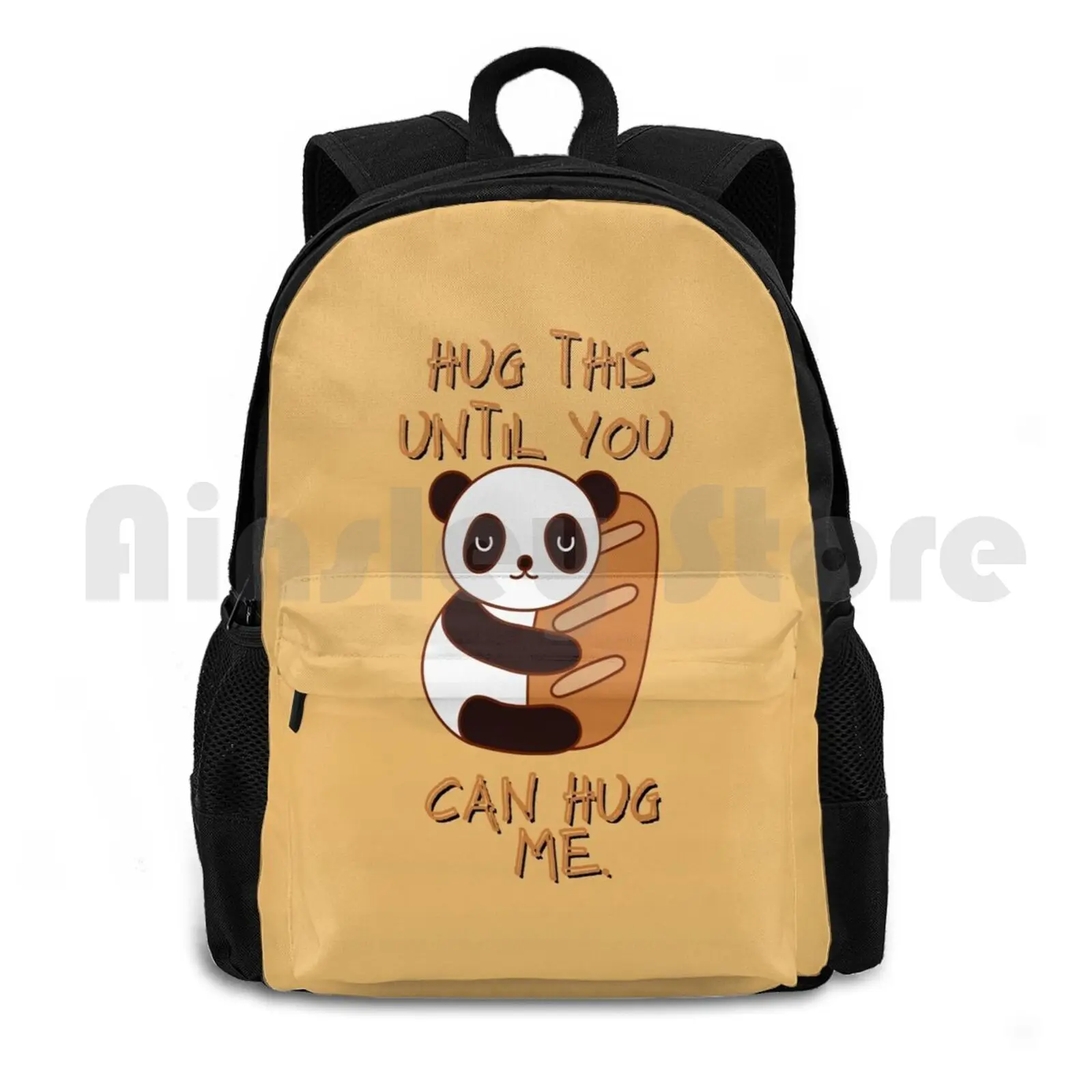 Hug This Panda Until You Can Hug Me Outdoor Hiking Backpack Riding Climbing Sports Bag Hug This Until You Can Hug Me Panda