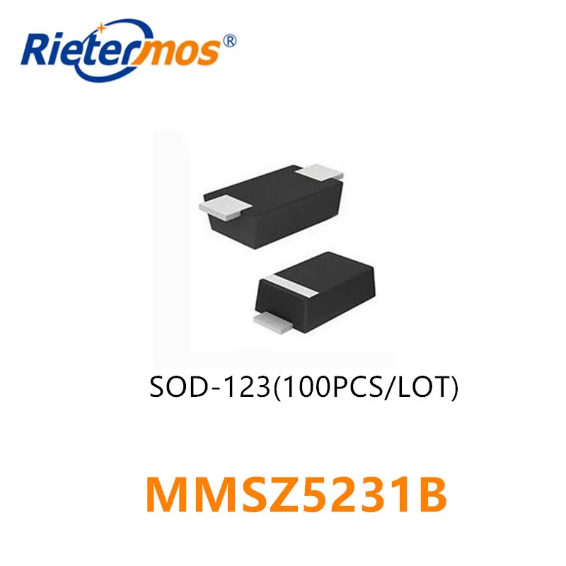 100PCS MMSZ5231B SOD-123  HIGH QUALITY