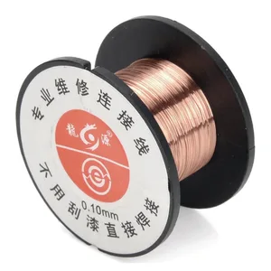 (4 rolls) 0.1mm Copper wire Welding Wire Maintenance PCB Wire Wire Wire Wire Line Main Sales Repair Kit Al4 - №1