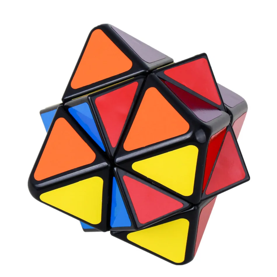 Lanlan Magic Star Speed Magic Cube Puzzle Game 4 Axis 8 Sided Magic Star Educational Toys for Kids Children Baby Cubo Magico