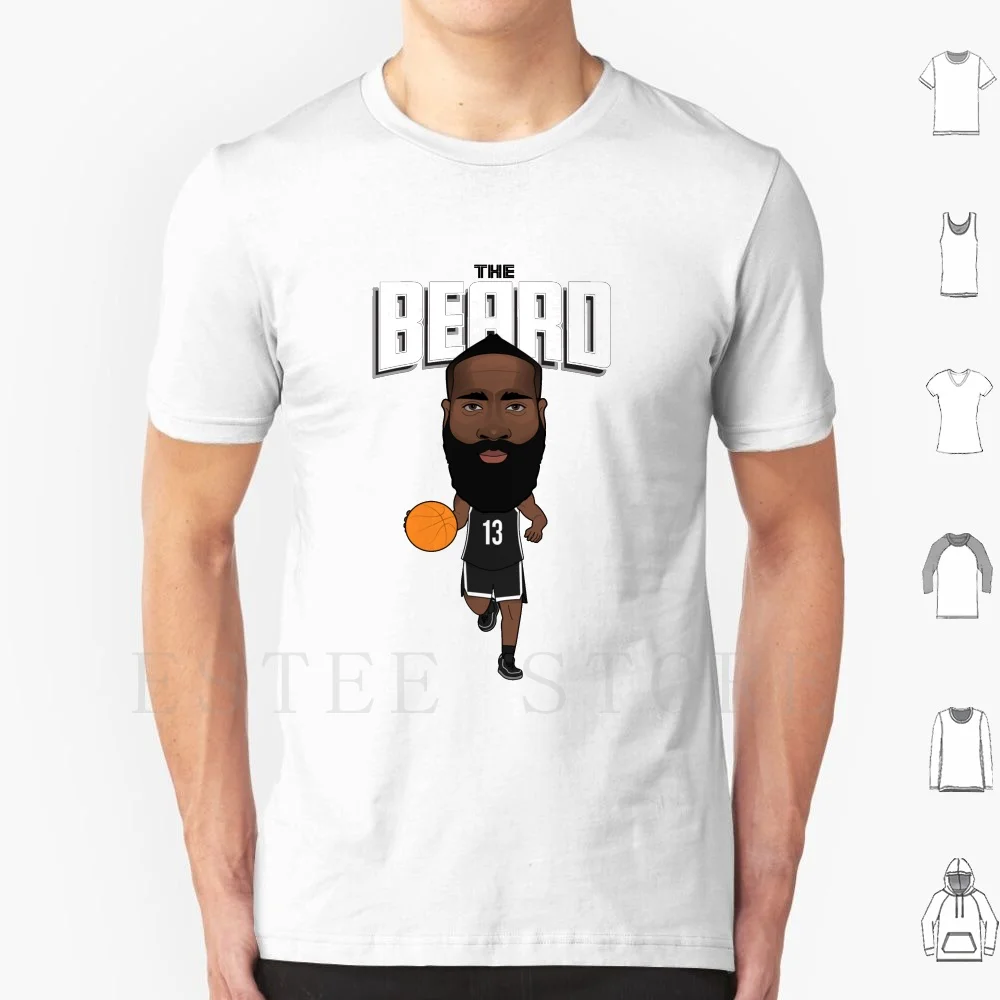 The Beard T Shirt Men Cotton 6xl Beard James Harden James City Brooklyn New York Grey Baller We Go Hard Together