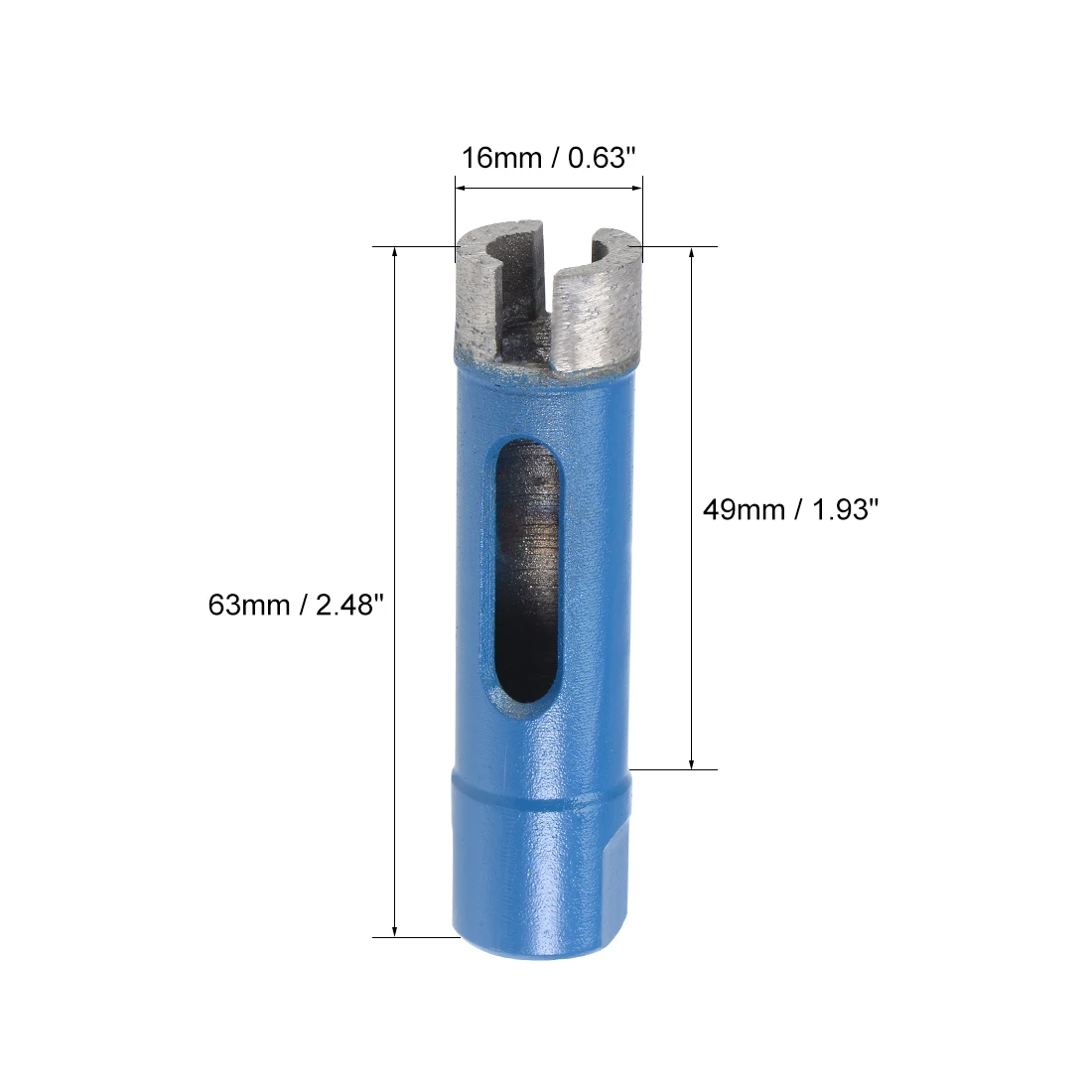 Uxcell 16Mm Sintered Diamond Core เจาะรูสำหรับอิฐคอนกรีตก่ออิฐ