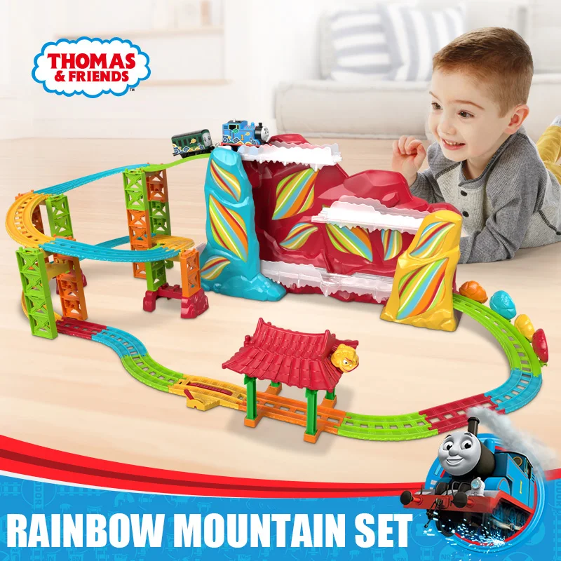 Original Thomas Rainbow Mountain Track Set The Movie Series Train Boys Trackmaster New Toys for Kids Educational Playset 2019