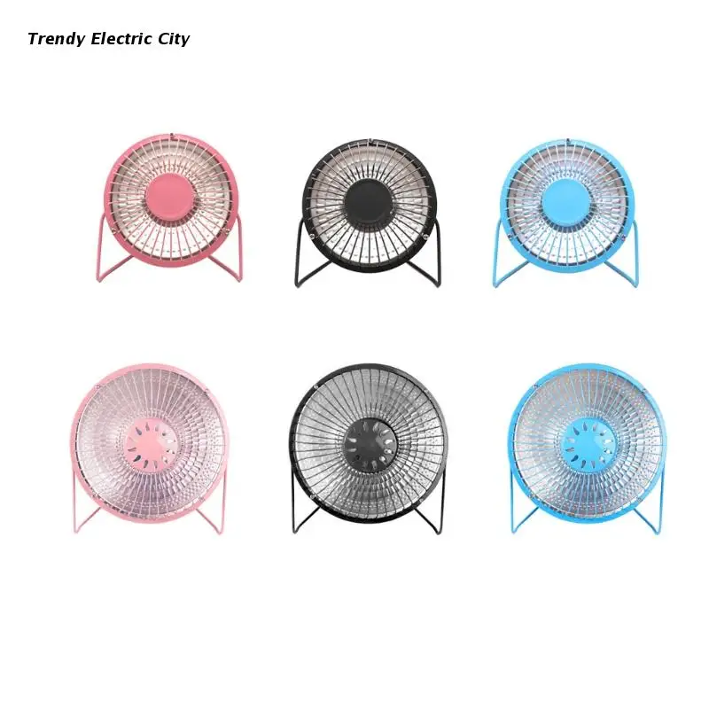 220V Mini Electric Heater Portable Desktop Fan Heater Quartz Tube Heating Warm Air Blower Home Office Warmer for Winter