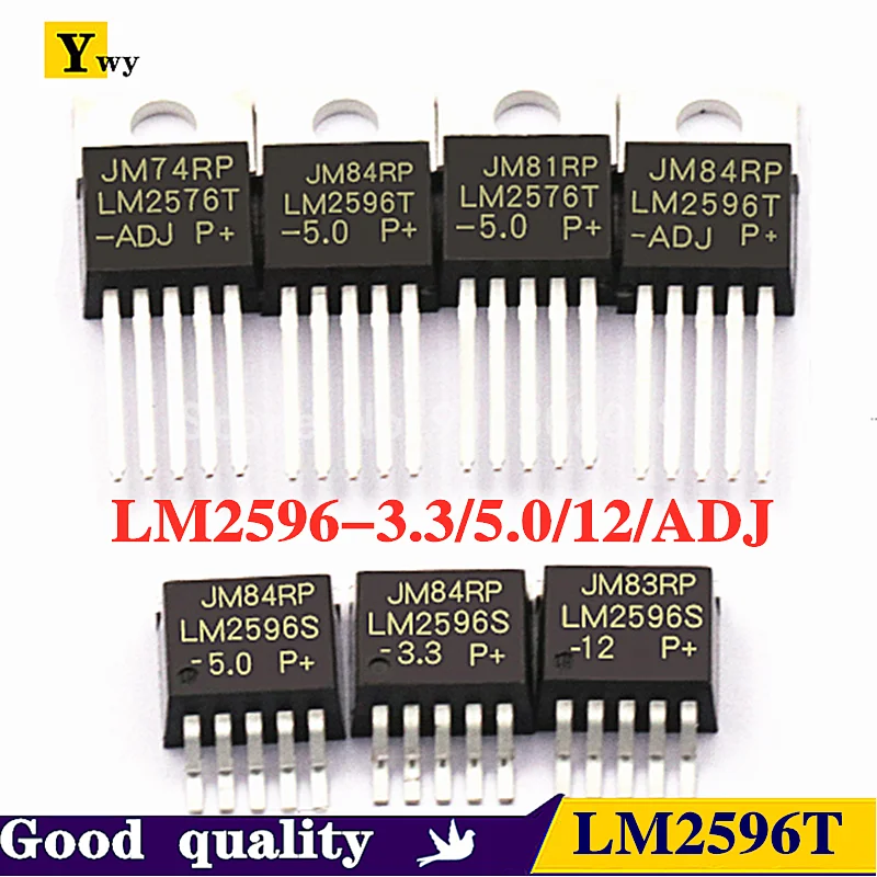 5pcs LM2596T-5.0 LM2596T-3.3  LM2596T-12 LM2596T-ADJ  Voltage Regulators 3A TO-220  LM2596-3.3/5.0/12/ADJ