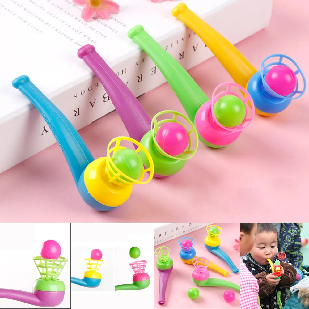 

1Pc Children Toys Blow Pipe & Balls - Pinata Toy Loot/Party Bag Fillers Wedding/Kids Ball Plaything Brinquedos Party Gift