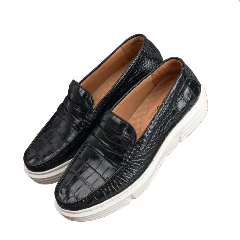 xinepiju new arrival crocodile leather men shoes men crocodile shoes Travel shoes  driving shoes men doug shoes men casual shoes