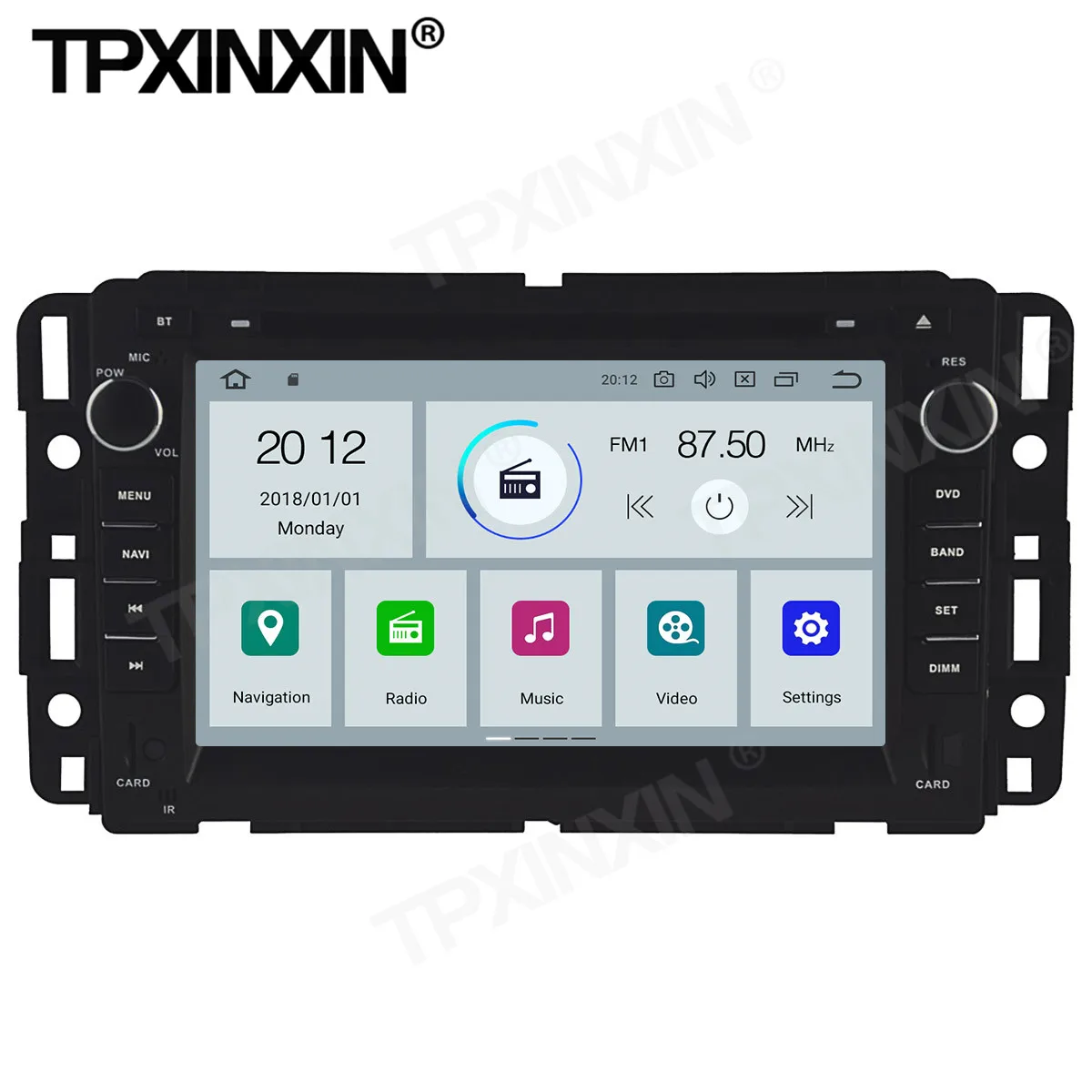 Car Radio Stereo Receiver Android 12 For GMC Yukon Tahoe 2007 2008 2009 2010 2011 2012 GPS Multimedia Player Autoradio Head Unit