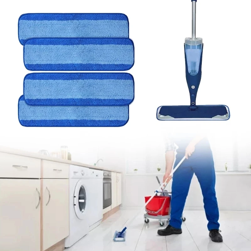 Microfiber Spray Mop หัวเปลี่ยนสำหรับ Bona ไม้เนื้อแข็งชั้นสเปรย์ Mop เปียก/แห้ง Mopping แผ่นทำความสะอาด1Pcs