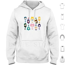 Senshi Power , Make-Up! ? Hoodie Long Sleeve Crystal Planet Symbol Moon Sailor Jupiter Venus Neptune Uranus Saturn Chibiusa