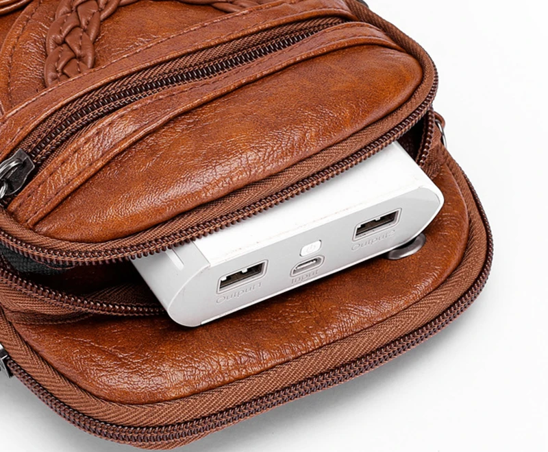 Multifunktion ale weiche pu Leder kleine Umhängetasche für Frauen Vintage Umhängetasche Geldbörse Handy Baga Handtasche Geldbörse – Detail 28