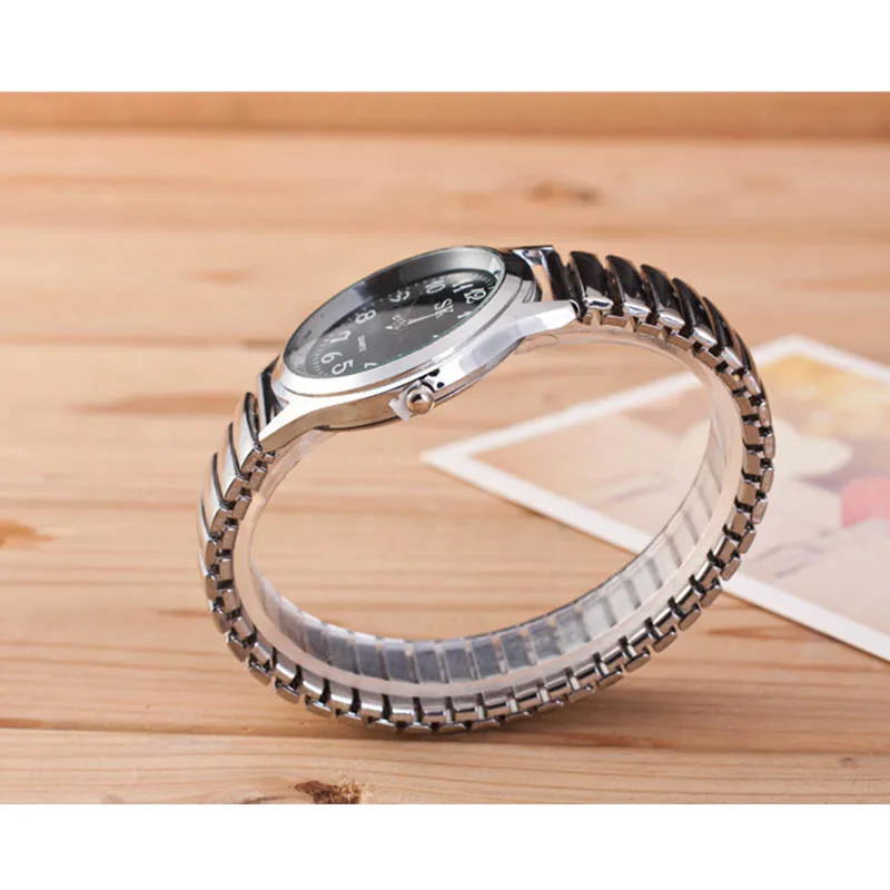 Montres à Quartz pour hommes et femmes, montre-bracelet à Expansion, pour Couples, cadeau de saint-valentin