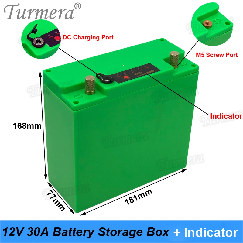 12V 30Ah pojemnik na baterie przypadku ze wskaźnikiem Port DC budować 48Pieces18650 bateria do system ups 12V Turmera