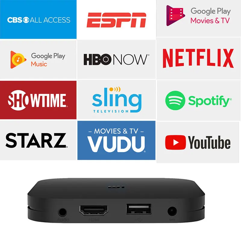 Originale Globale Xiao mi mi TV Box S 4K HDR Android TV 8.1 Ultra HD 2G 8G WIFI Google Cast Netflix IPTV Set top Box 4 Lettore Multimediale