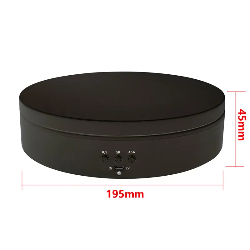 صندوق عرض مجوهرات دوار كهربائي عالي الطاقة ، قاعدة منظم مجوهرات ، قرص دوار لتغليف المجوهرات