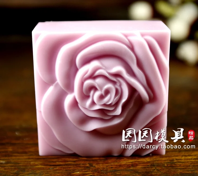 Handmade Flower Soap MoldFood Grade Cake Chocolate Mold DIY Homemade Aroma Candle Wax Resin Gypsum Crafts Making Moulds Tools