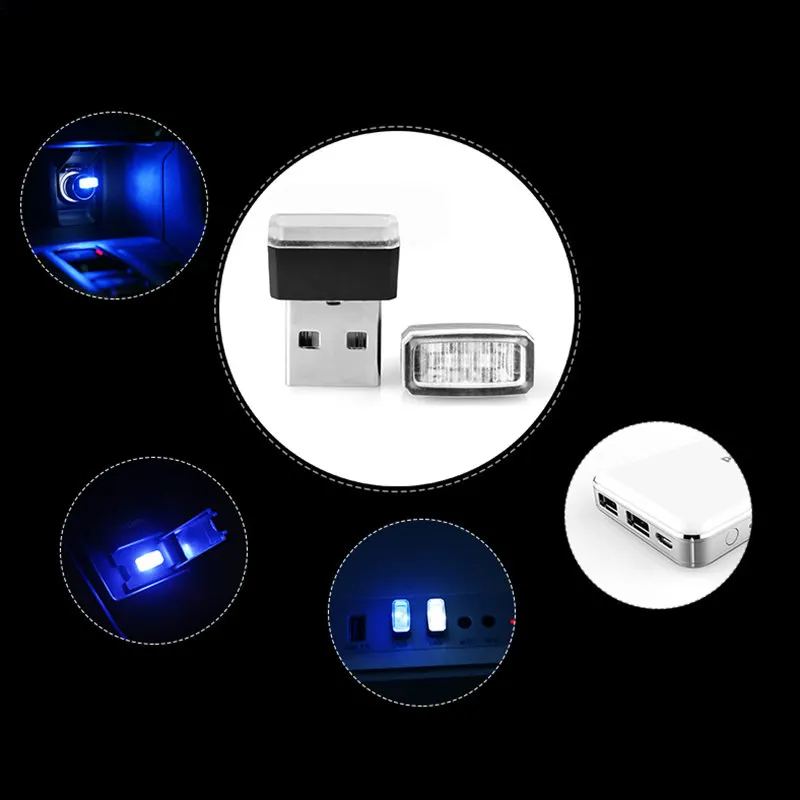 Car-Styling USB Atmosphere LED Light Auto Accessories For BMW 1 2 3 4 5 6 7 Series X1 X3 X4 X5 X6 E60 E90 F07 F09 F10 F15 F30