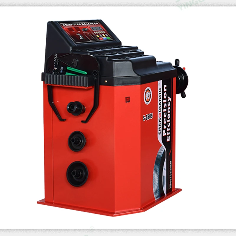 S-6605 Car Tire Balancing Machine 220V/0.25kw Tire Dynamic Balancer Wheel Rim Balance Automatic Spindle Speed ≤200rpm