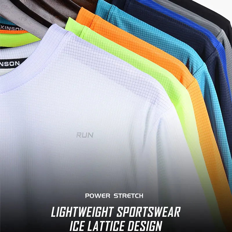 summer quick dry shirt gym fitness men t-shirt brand clothing Sports t shirt male multicolor short sleeve Trainer Running t shir image 2