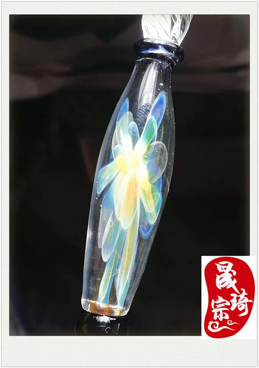 Chinese Style Stationery Pen Calligraphy And Painting Cartoon Color Ink Color Test Glass Dip Pen