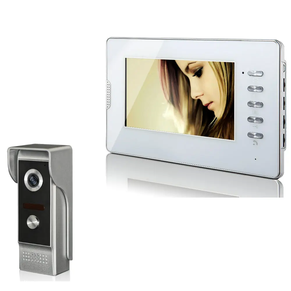 7 Inch 700tvl Hd Video Intercom Kit Voor Huisbeveiliging, Video Deurtelefoon Met Slot, Video Intercom