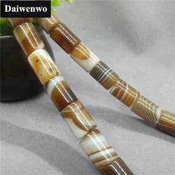 10*14mm Coffee Agate Bucket Bead Spacer Natural Stone DIY for Bracelet