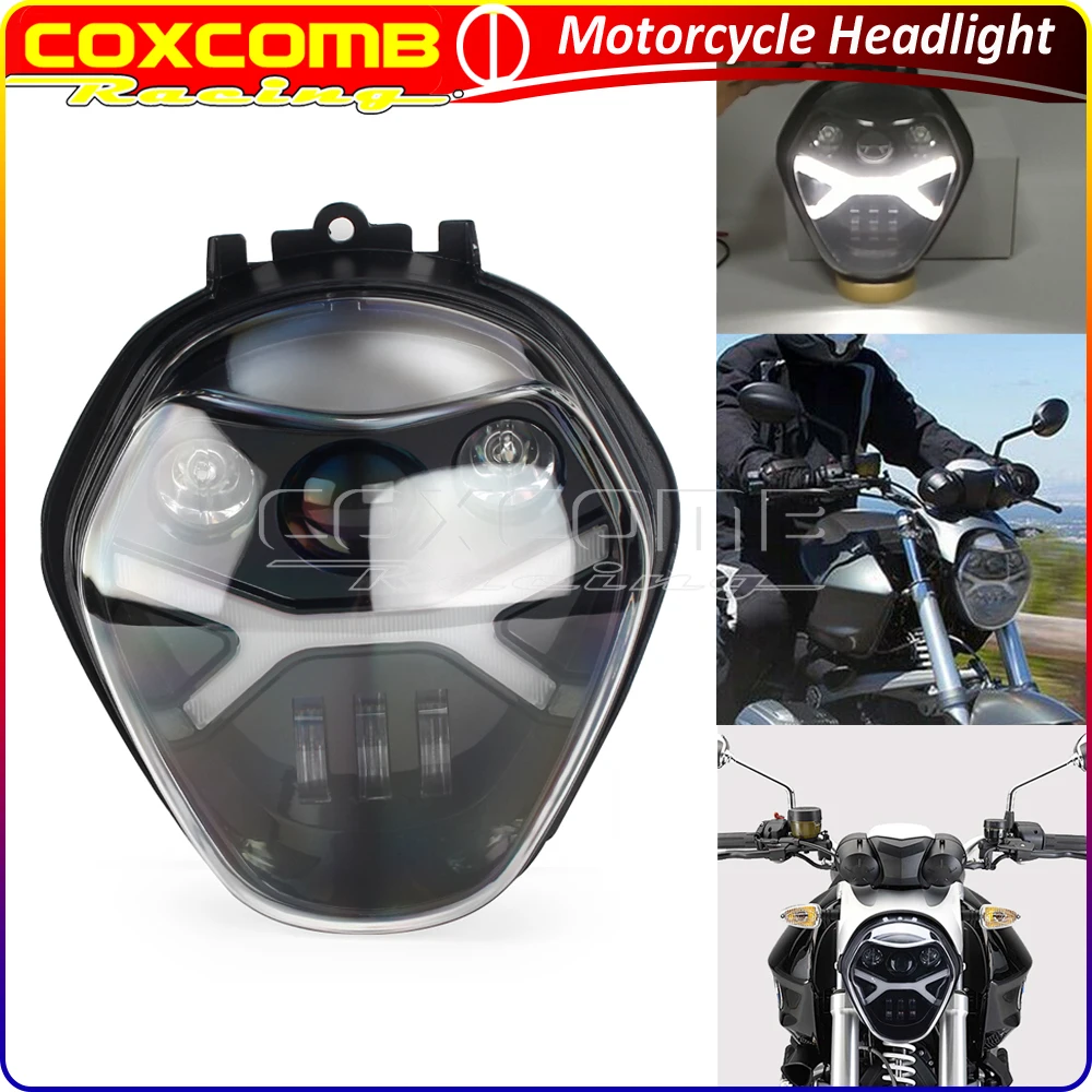 

Motorcycle LED Headlight W/Angel Eye DRL 32W 60W Hi/Lo Beam Headlamp Assemble Kit For BMW R1200R R 1200R 2016 2017 2018 2019