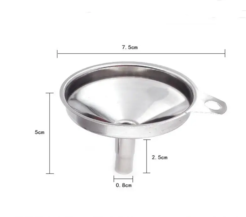 

Mini Stainless Steel Funnel Collapsible Funnel Portable Funnels Be Hanging Household Liquid Dispensing Kitchen Tools Wholesale