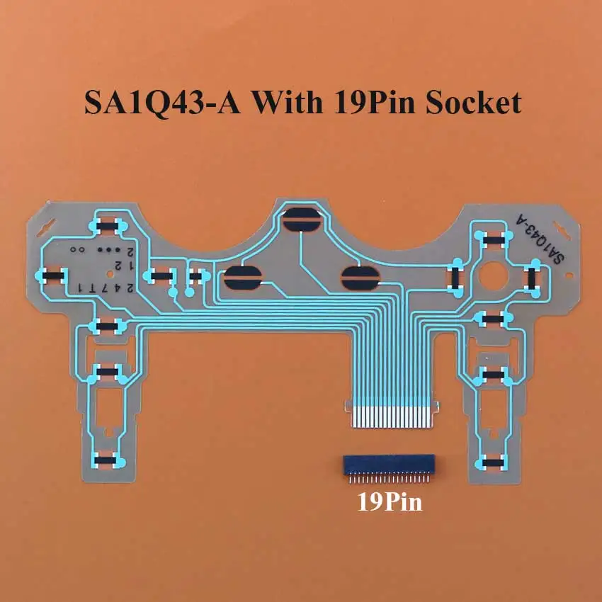 Ribbon Circuit Board Film Joystick Flex Cable Conductive Film For PS2 SA1Q42A SA1Q43-A Controller 18pin 19Pin Socket Connector