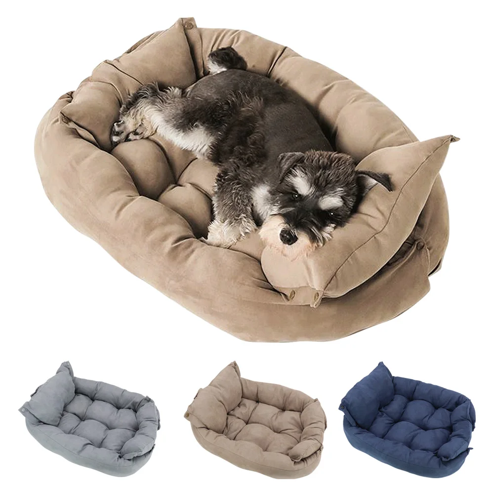 Warm Dog Sofa Bed Winter Pet Dog Cat Bed Sleeping House Kennel Mat Cat Puppy Mattress Pet House Cushion For Small Large Dogs