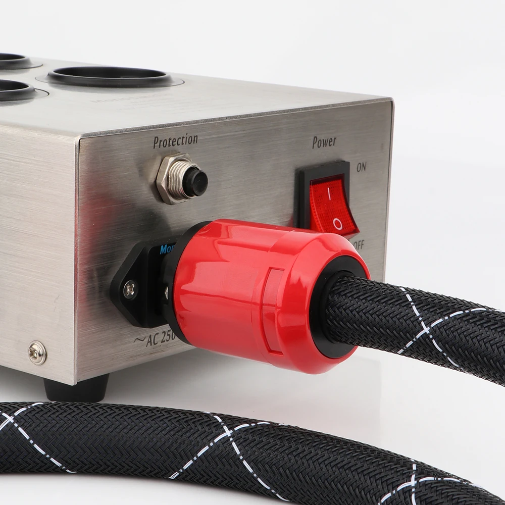 10AWG HiFi وصلة كابل الطاقة الاتحاد الأوروبي/الولايات المتحدة/الاتحاد الأفريقي التيار المتناوب الحبل التيار المتناوب اوديوفيلي مع الاتحاد الأوروبي الروديوم مطلي التوصيل ل HiFi مكبر للصوت CD مشغل ديفيدي