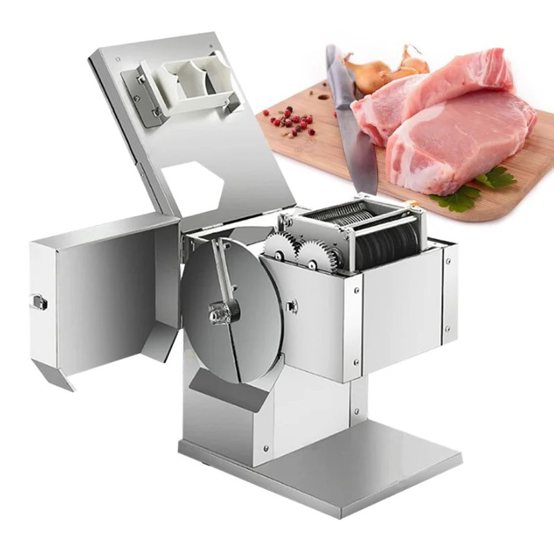 

110V 220V Stainless Steel Meat Slicer Commercial Automatic Slicing Shredded Melon Fruit Electric Meat Cutter