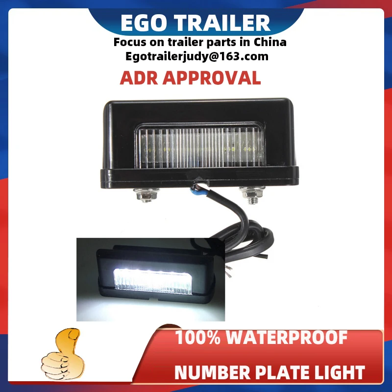 LED Trailer Number Plate Light License Plate Lamp 10-30V Submersible Boat Truck Bus Caravan Camper Accessories RV Parts