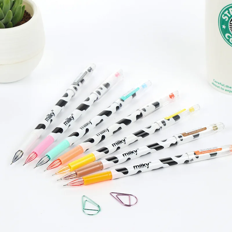 1pcs Random Beautiful Diamond 12 Colors Gel Pens Office Stationery School Supplies Multicolor Korea Writing Pen For Kids Gift