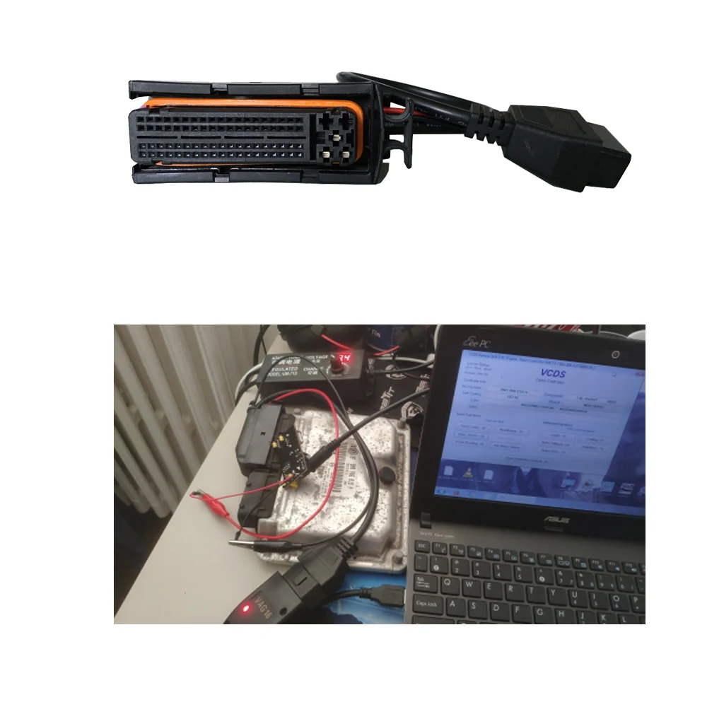 81 Pin ME7 ECU teşhis araçları OBD adaptörü otomobil OBD2 uzatma kablosu VAG grubu benzinli araçlar