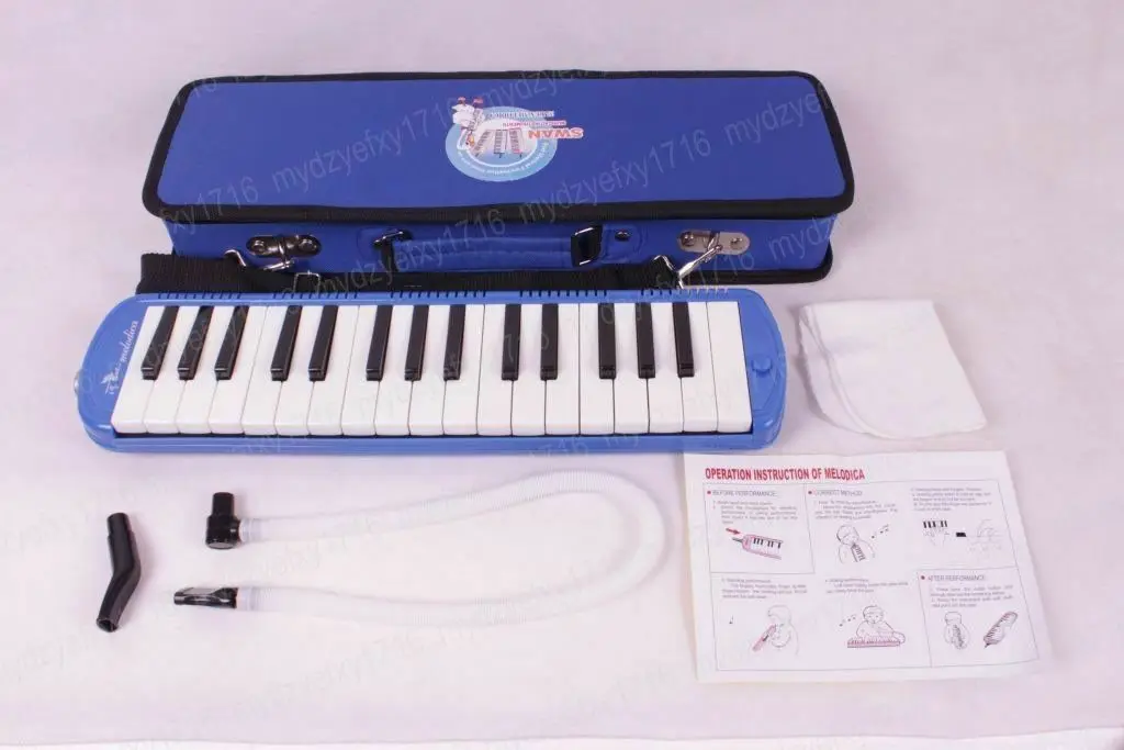 

Yinfente New 32 KEY Harmonica MELODICA BLUE Nice Bag Nice Sound High Quality