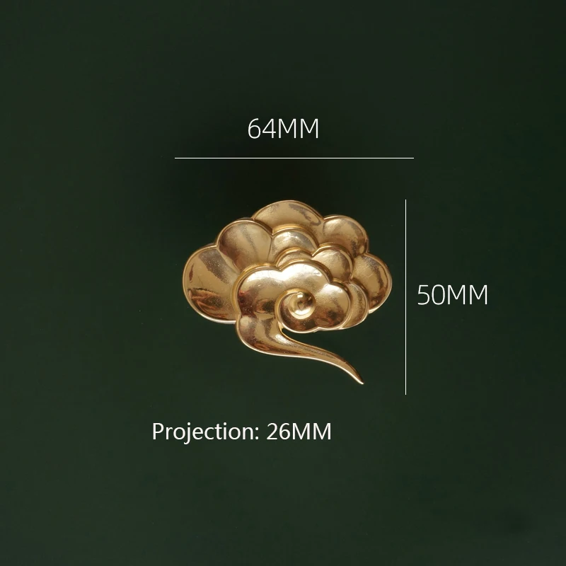 Brass Cloud Knob Brass Cabinet Pull