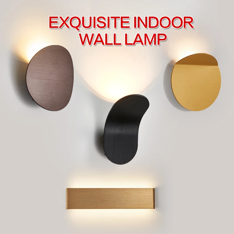 

Led wall lamp modern simple Nordic Light luxury living room bedroom bedside corridor balcony porch background wall TV wall light