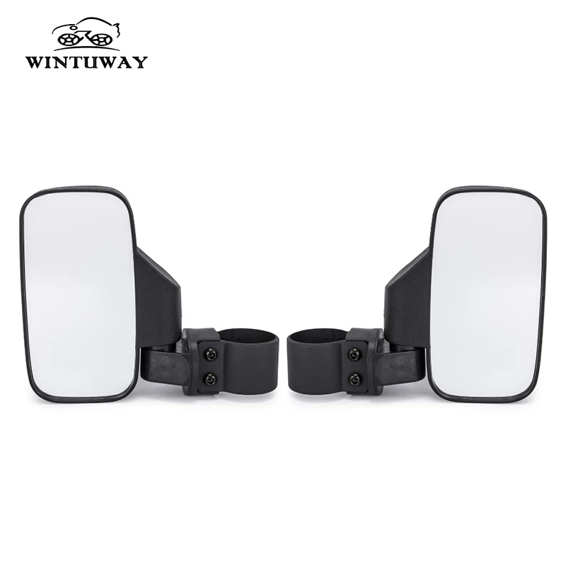 WINTUWAY Universal Motorcycle Side Mirrors Moto Rearview Mirror Case For Polaris Ranger RZR, Can Am Commander, Maverick X3,