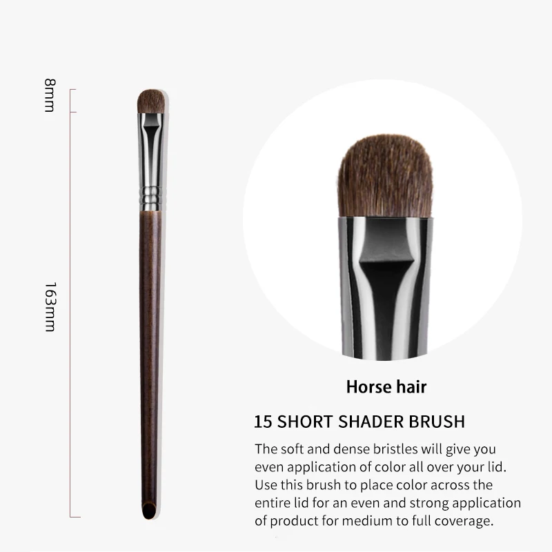 OVW 1PCS Luxe Smoky Shader Brush Pony Hair Eye Shadow Make Up Blending Brushes Wooden Handle Metal Ferrule kisti dlya makiyazha