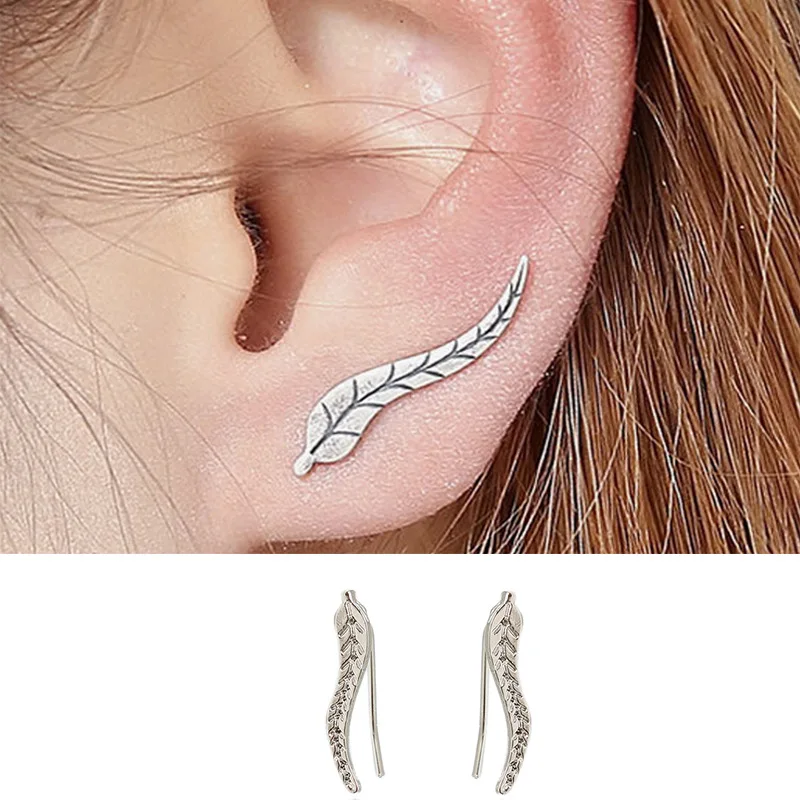 New Minimalist Leaf Clip Earrings for Women Simple Design Girls Ear Clips Fashion Small Earrings Mini Ear Jewelry aretes