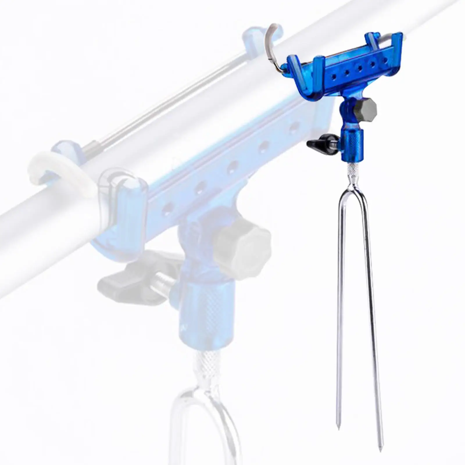 Picture 3: Travel Automatic Fishing Rod Holder Rack Ground Stake Stand Fish Pole Bracket Supplies Tool Adjustable Sensitivity AntiRust