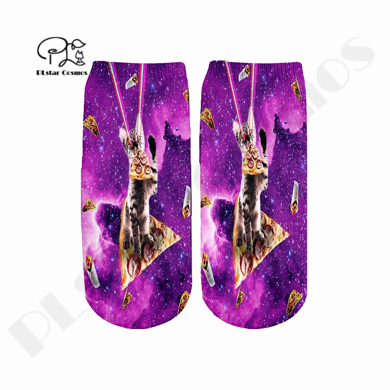 Plstar Cosmos Cartoon Funny 3DPrint Socks Cat Space Art Hippie Psychedelic Man/Women Funny Unisxe High Quality Dropshopping A-1