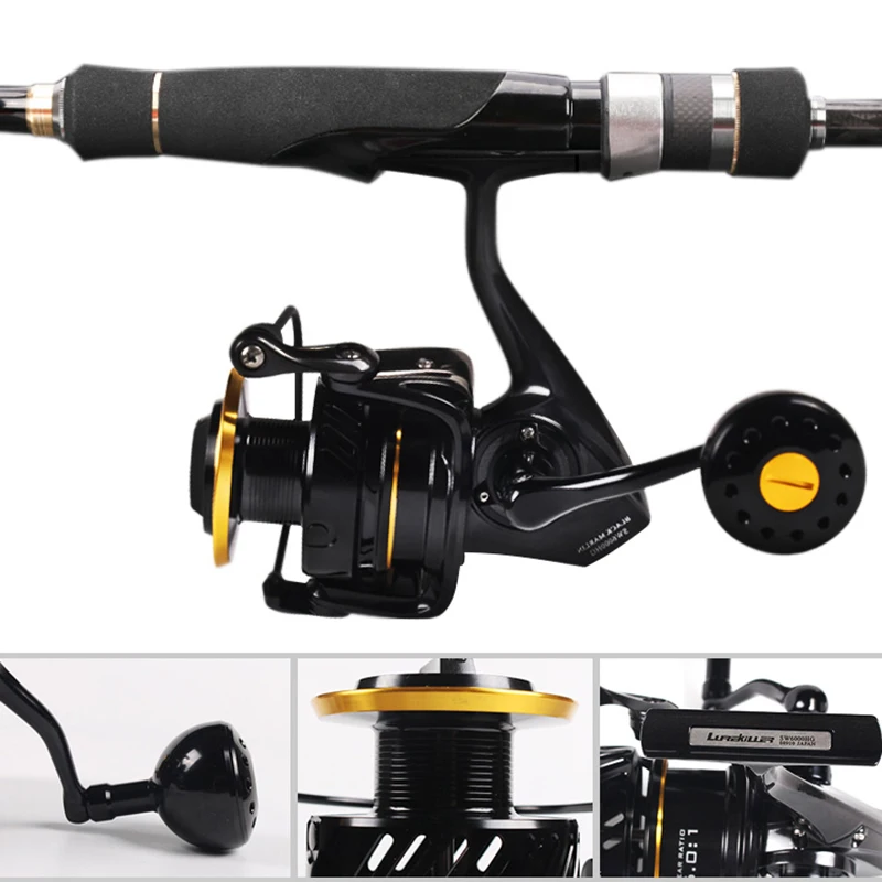 LUREKILLER JAPAN BLACK MARLIN SPINNING REEL JIGGING REEL SW4000XG SW5000XG SW6000HG SW10000HG SALTWATER SEA BOAT REEL 35KGS DRAG