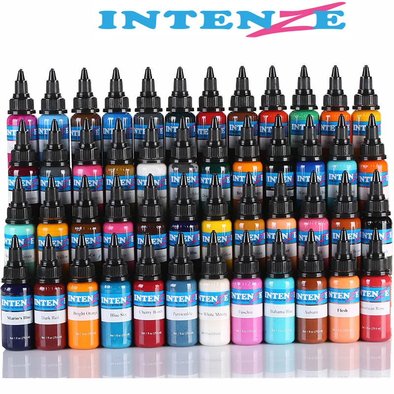 High Quality 14pcs / Set Long Lasting Tattoo Ink Permanent Makeup Pigment For Tattoo Body Paint supplies