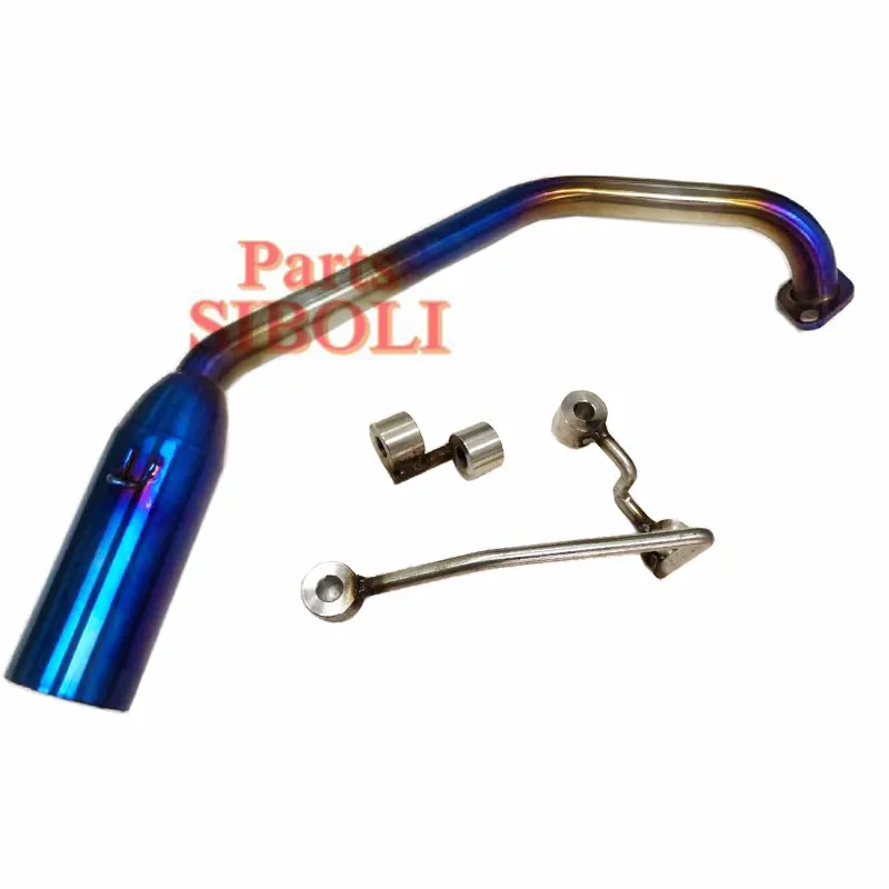 Slip-On Motorcycle Exhaust Full System Modified Slip On Middle Link Pipe For Honda PCX125 PCX150 Without Muffle 2018 2019 year