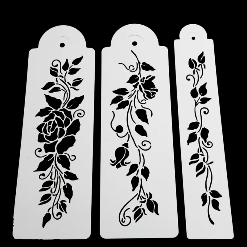 3pc Tree Vine Leaves Stencil DIY Walls Layering Painting Template Decor Scrapbooking Embossing Supplies Reusable