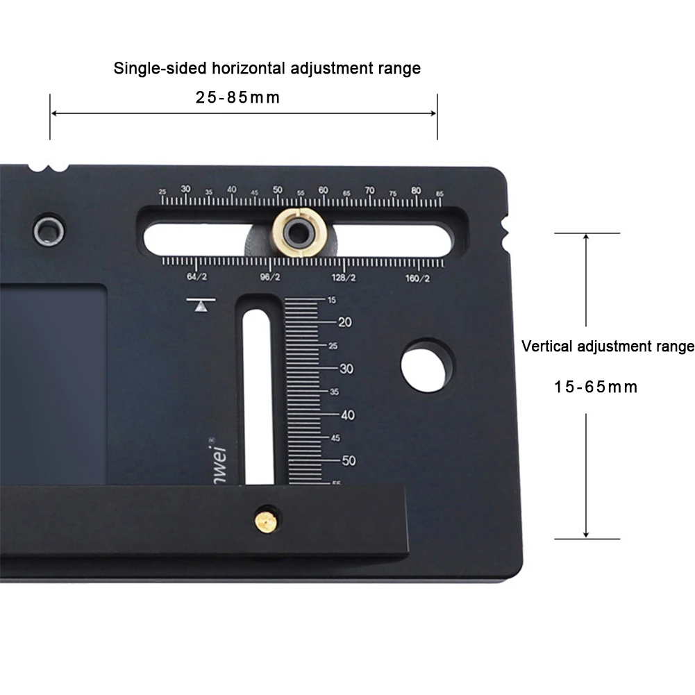 Handle Perforated Locator Door Handle Adjustable Hole Opening Aids Aluminum Alloy Woodworking Installation Aids