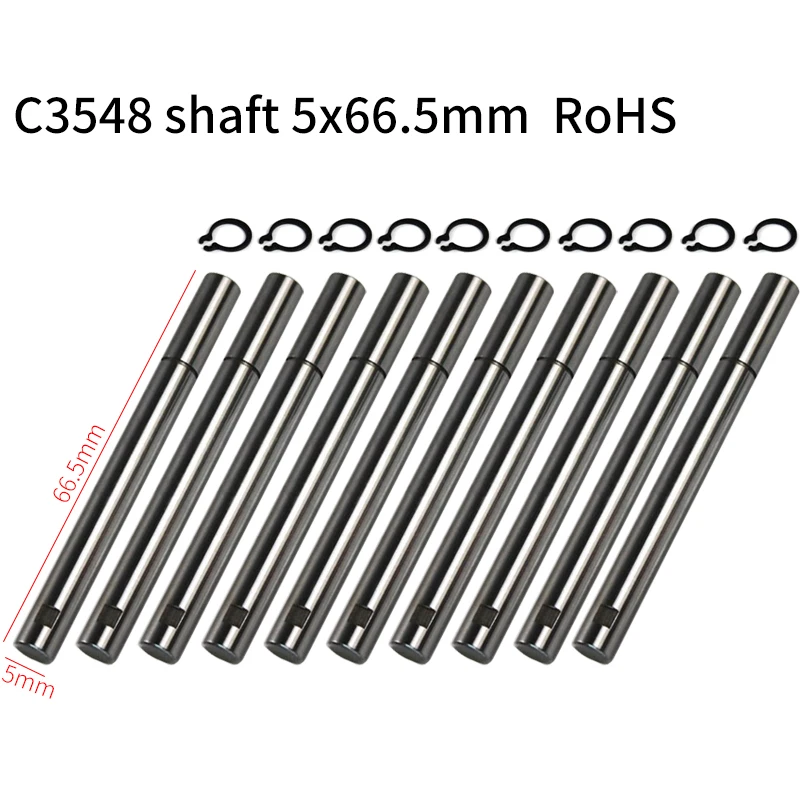 ブラシレスモーターシャフトとサークリップ,5x60.5mm,アウトランナー,飛行機,クワッドコプター,モーター部品用,3548/c2826