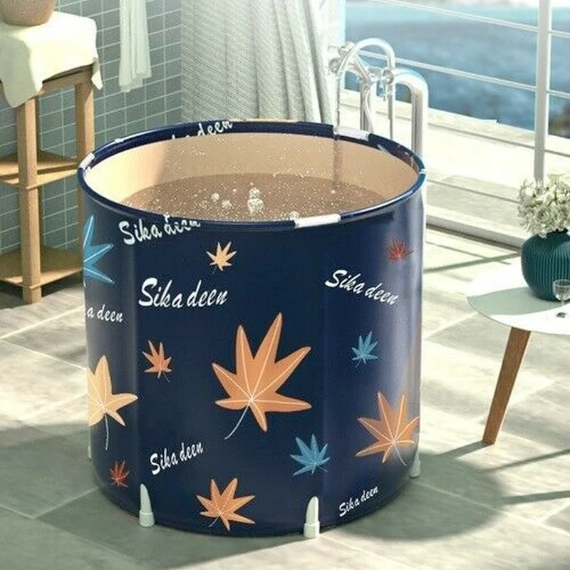 Foldable Bath Barrel for Adults and Children Bath Barrel Whole Body Portable Bath Barrel Inflatable Hot Tub